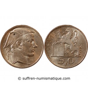 BELGIQUE, PRINCE CHARLES - 50 FRANCS ARGENT 1948 - Légende flamande
