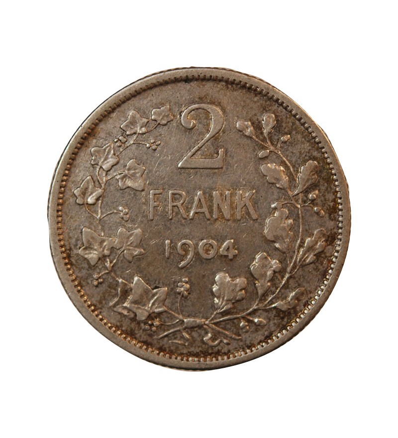 BELGIQUE, LEOPOLD II - 2 FRANCS ARGENT 1904 - Légende flamande