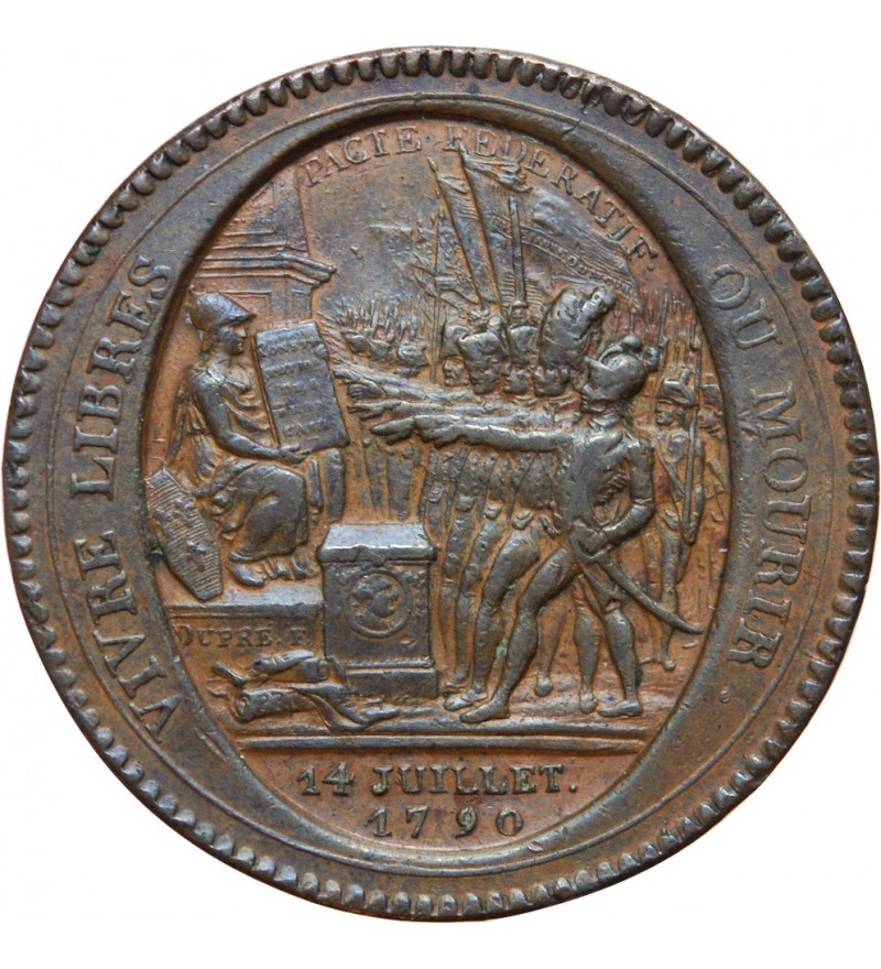 MONNAIE DE CONFIANCE - MONNERON 5 SOLS AU SERMENT 1792 L'AN IV﻿