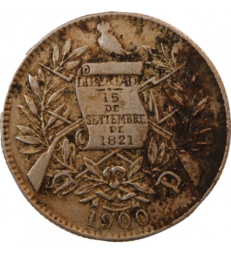 GUATEMALA - 1/2 REAL 1900