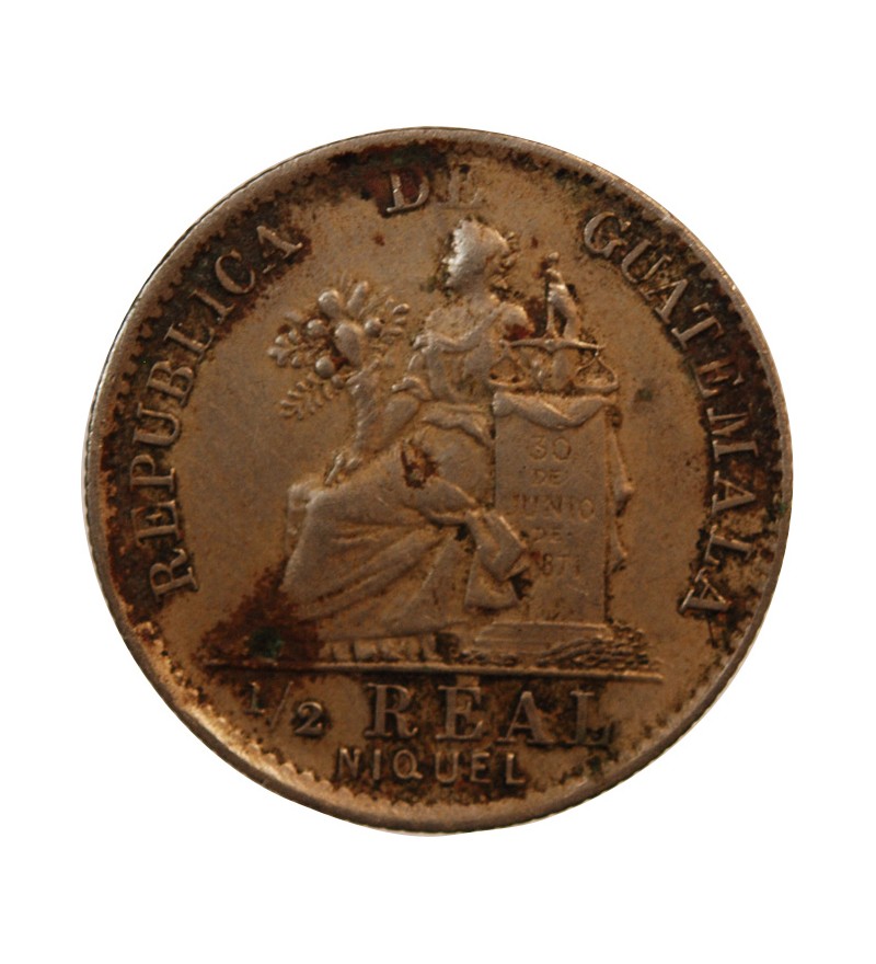 GUATEMALA - 1/2 REAL 1900
