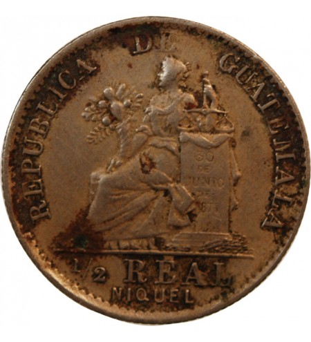 GUATEMALA - 1/2 REAL 1900