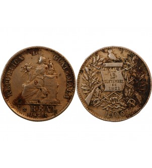 GUATEMALA - 1/2 REAL 1900 2