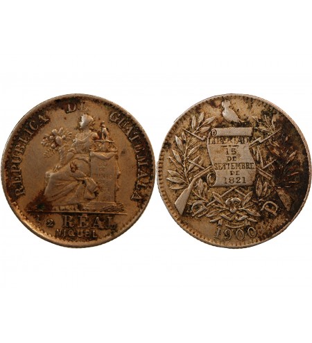 GUATEMALA - 1/2 REAL 1900