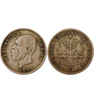 HAITI - 5 CENTIMES 1905 2