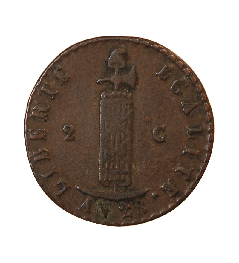 HAITI - 2 CENTIMES 1831