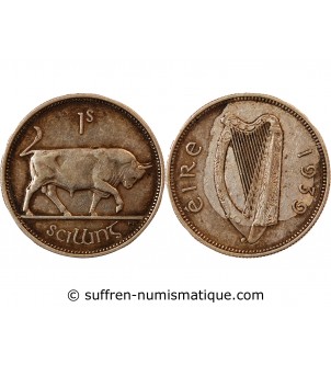 IRLANDE - 1 SCILLING ARGENT 1939