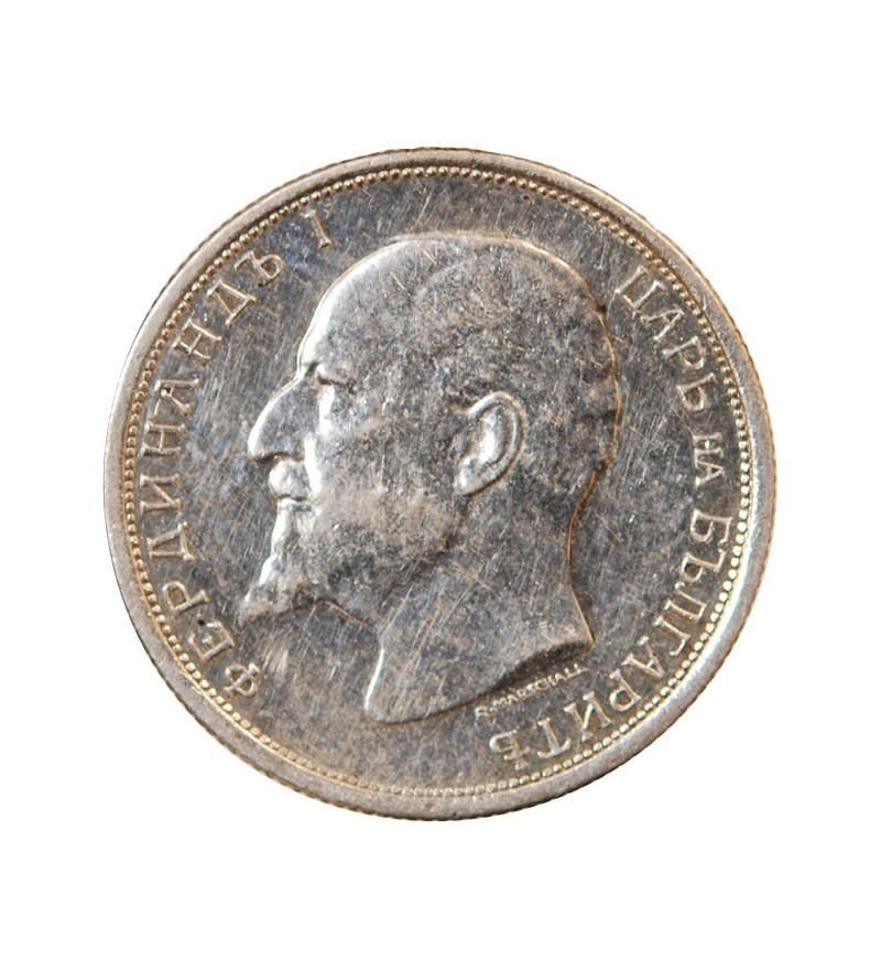 BULGARIE, FERDINAND Ier - 50 STOTINKI ARGENT 1913