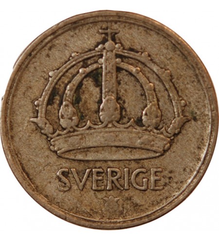 SUÈDE, GUSTAF V - 10 ÖRE 1942 G