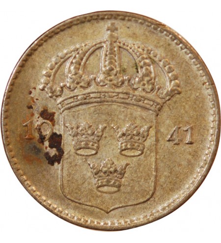 SUÈDE, GUSTAF V - 10 ÖRE 1941 G