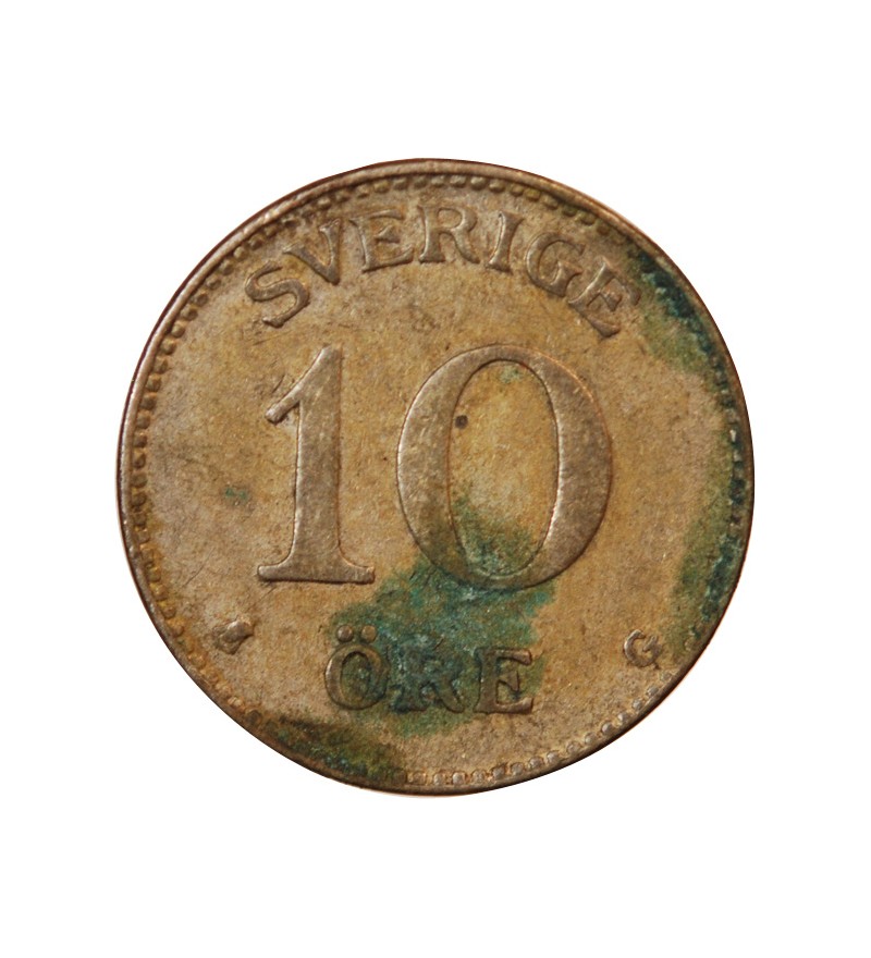 SUÈDE, GUSTAF V - 10 ÖRE 1941 G