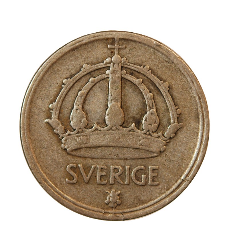 SUÈDE, GUSTAF V - 25 ÖRE ARGENT 1944 G