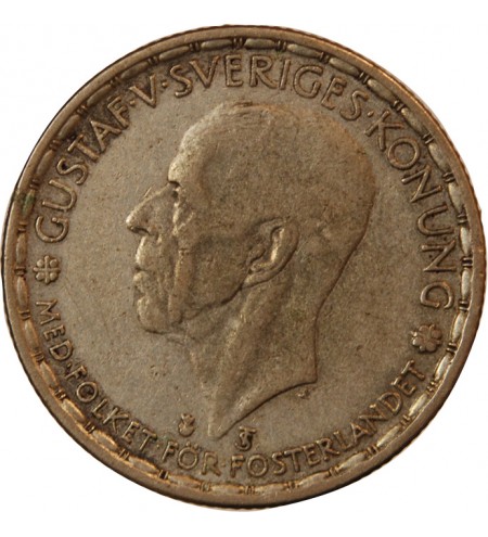 SUÈDE, GUSTAF V - KRONA 1947 TS