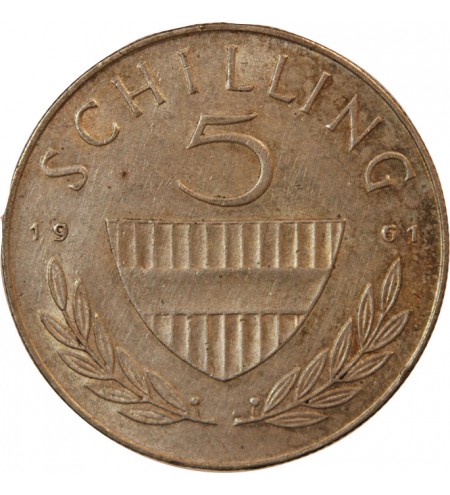 AUTRICHE - 5 SCHILLING ARGENT 1961