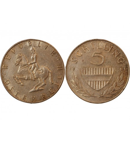 AUTRICHE - 5 SCHILLING ARGENT 1961