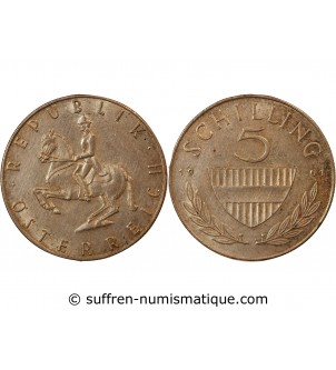 AUTRICHE - 5 SCHILLING ARGENT 1961