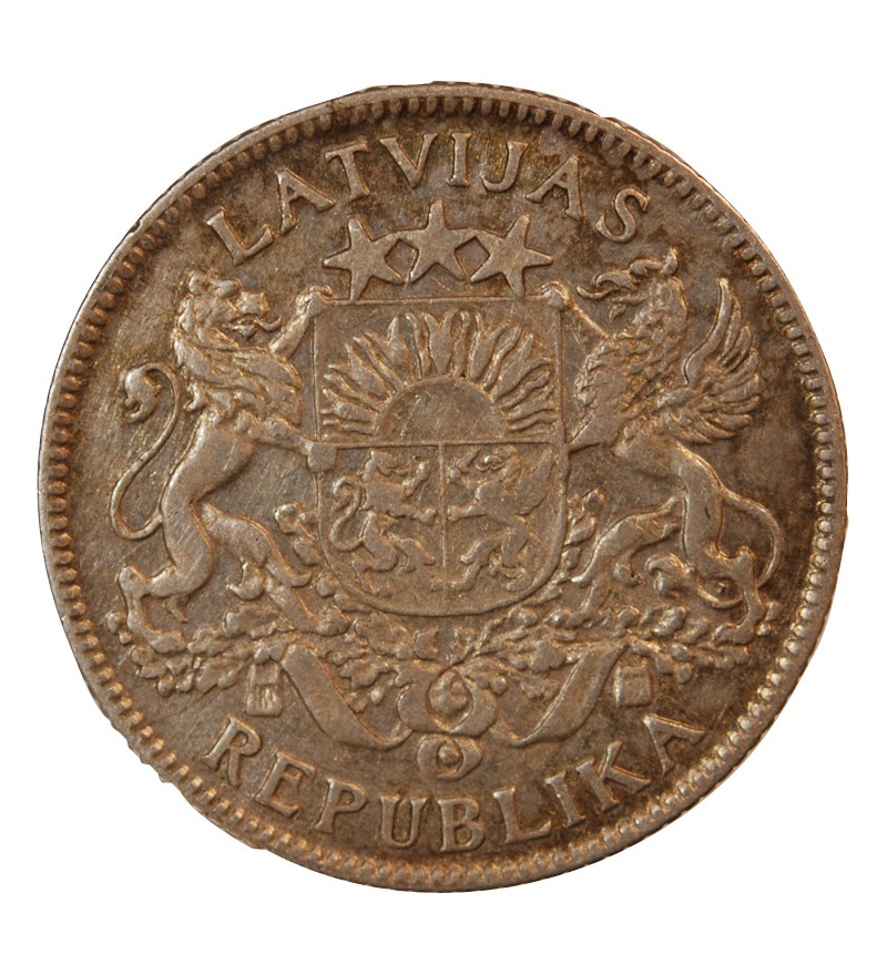 LETTONIE - 1 LATS ARGENT 1924