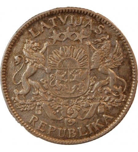 LETTONIE - 1 LATS ARGENT 1924