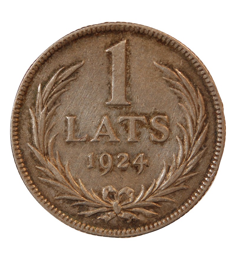 LETTONIE - 1 LATS ARGENT 1924