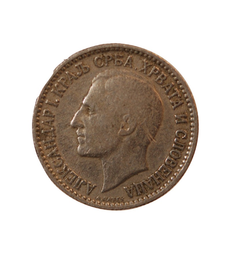 YOUGOSLAVIE, ALEXANDRE Ier - 50 PARA 1925 POISSY