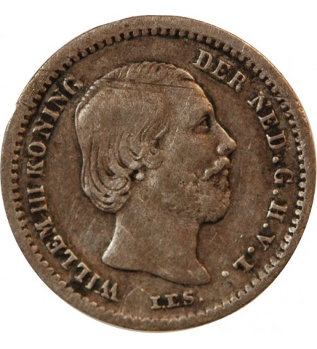 PAYS-BAS, WILLEM III - 5 CENTS ARGENT 1850