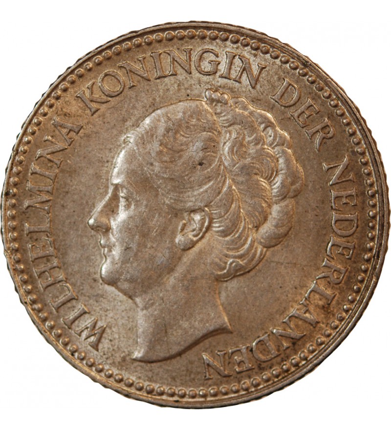 PAYS-BAS, WILHELMINA - 1/2 GULDEN ARGENT 1929