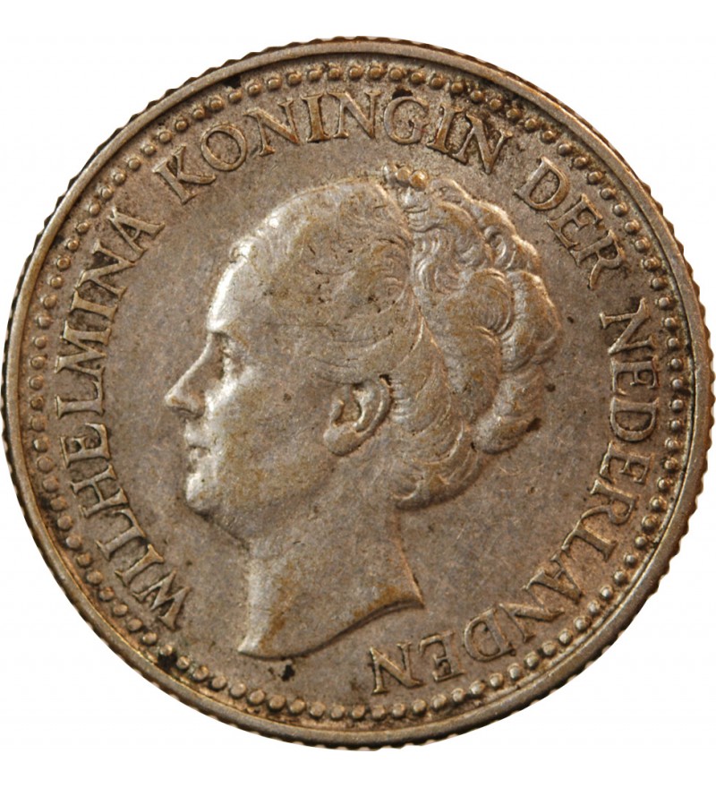 PAYS-BAS, WILHELMINA - 1/2 GULDEN ARGENT 1922