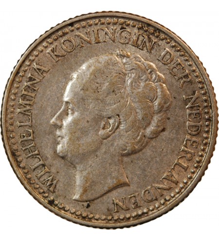 PAYS-BAS, WILHELMINA - 1/2 GULDEN ARGENT 1922