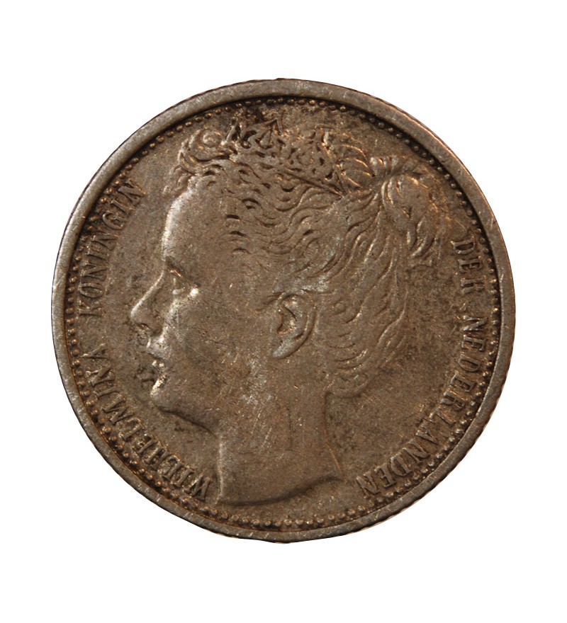 PAYS-BAS, WILHELMINA - 10 CENTS ARGENT 1903
