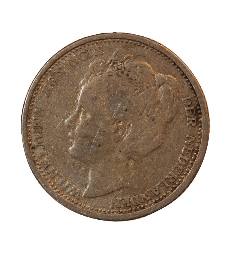 PAYS-BAS, WILHELMINA - 10 CENTS ARGENT 1904