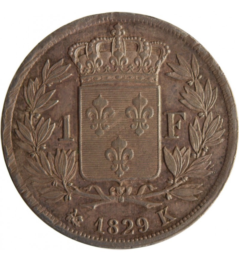 1 FRANC CHARLES X  1829 K BORDEAUX