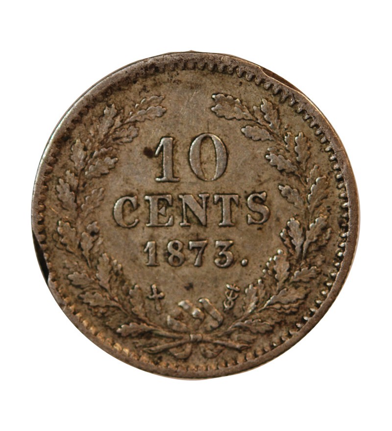 PAYS-BAS, WILLEM III - 10 CENTS ARGENT 1873