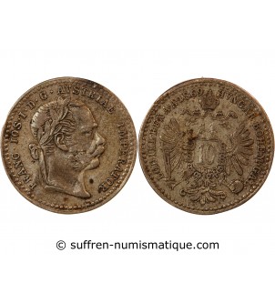 AUTRICHE, FRANÇOIS-JOSEPH Ier - 10 KREUZER ARGENT 1869