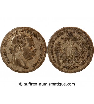 AUTRICHE, FRANÇOIS-JOSEPH Ier - 10 KREUZER ARGENT 1872