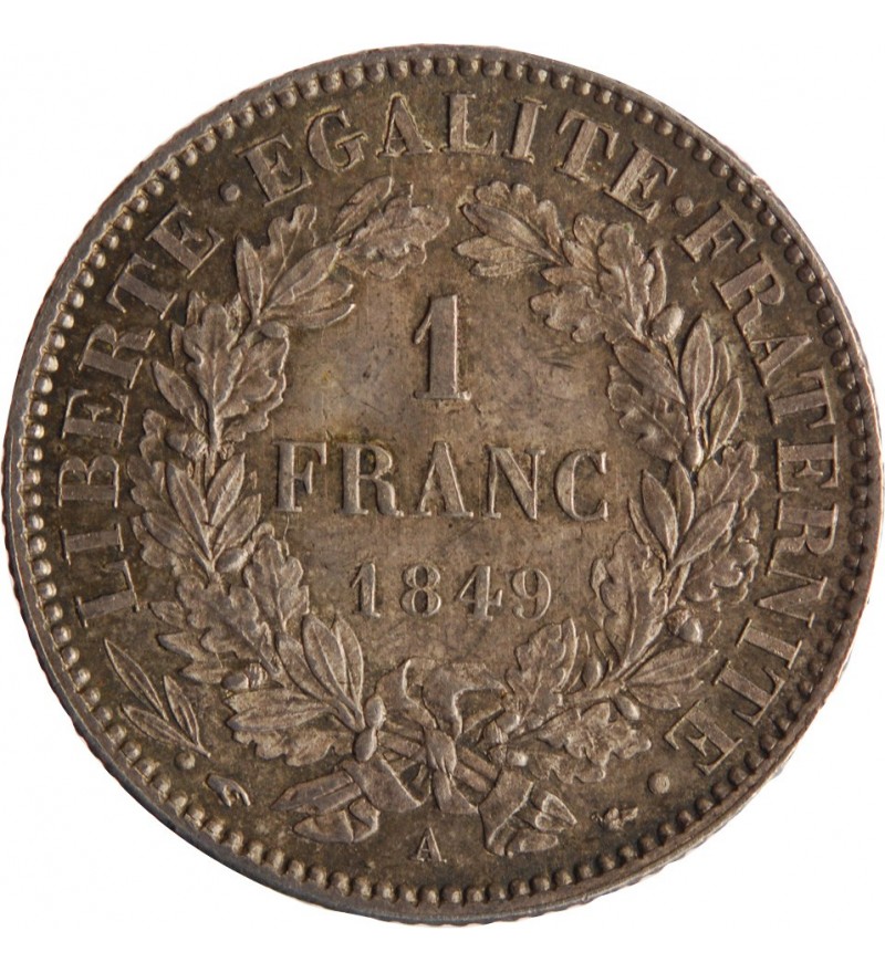 1 FRANC CERES  1849 A PARIS