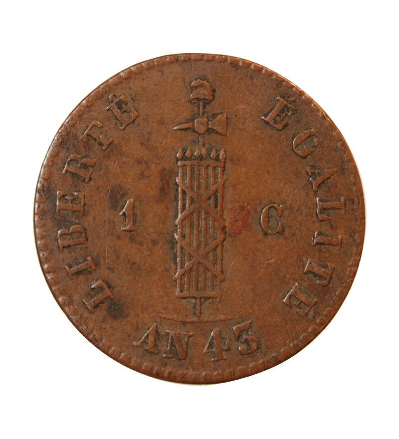 HAITI - 1 CENTIME 1846 (an 45)