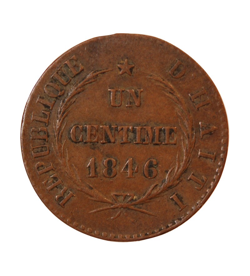 HAITI - 1 CENTIME 1846 (an 45)