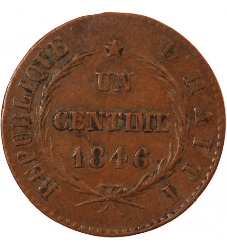 HAITI - 1 CENTIME 1846 (an 45)