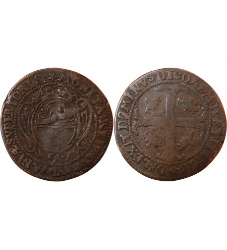 SUISSE, UNTERWALD - 1/2 BATZEN 1726