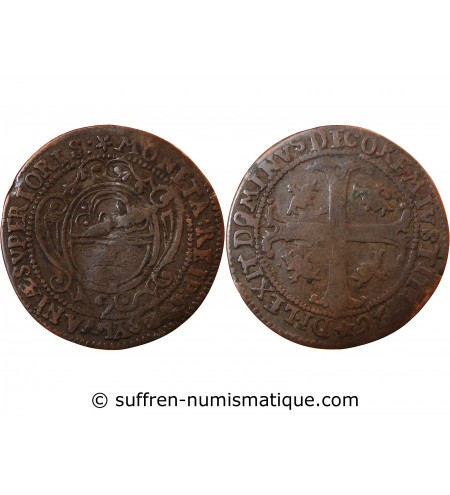 SUISSE, UNTERWALD - 1/2 BATZEN 1726