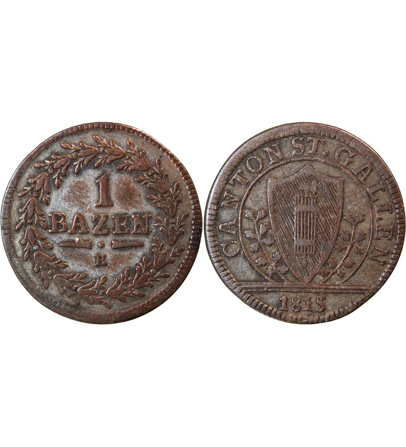 SUISSE, SAINT-GALL - 1 BATZEN 1815 K