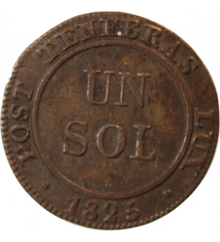 SUISSE, GENÈVE - 1 SOL 1825