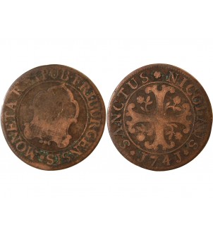 SUISSE, FRIBOURG - 2 KREUZER 1741 2