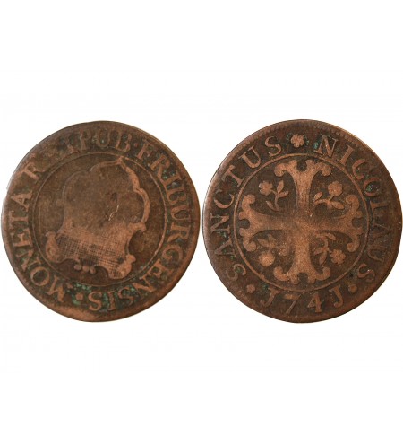 SUISSE, FRIBOURG - 2 KREUZER 1741