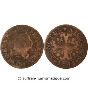 SUISSE, FRIBOURG - 2 KREUZER 1741