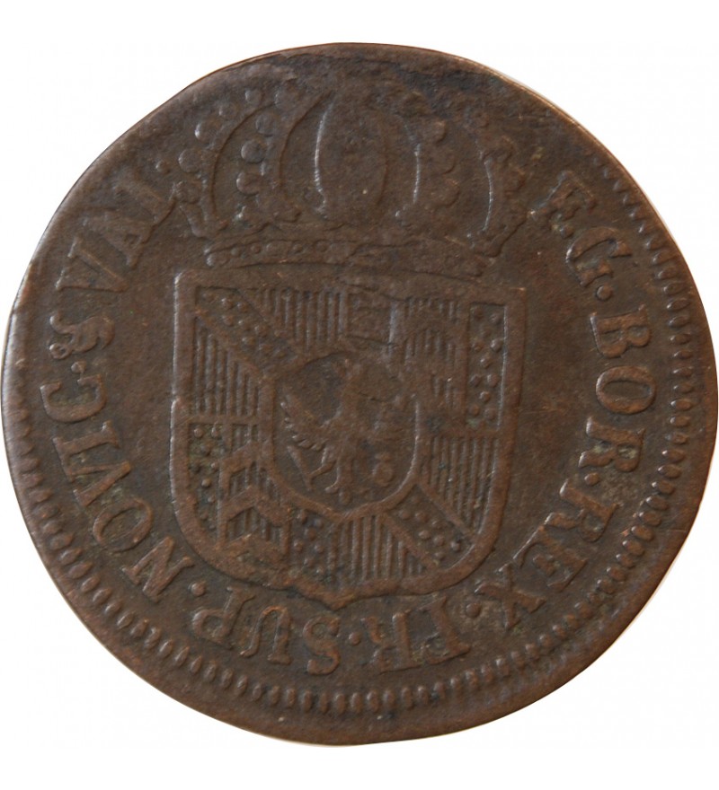 SUISSE, NEUCHÂTEL - 1/2 BATZEN 1789