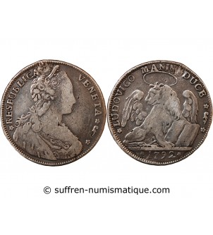 REPUBLIQUE DE VENISE, LODOVICO MANIN - TALLERO ARGENT 1792