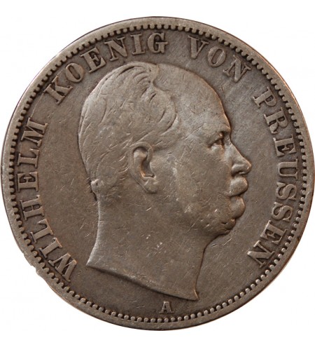 ALLEMAGNE, PRUSSE, WILHELM I - THALER ARGENT 1867 A BERLIN