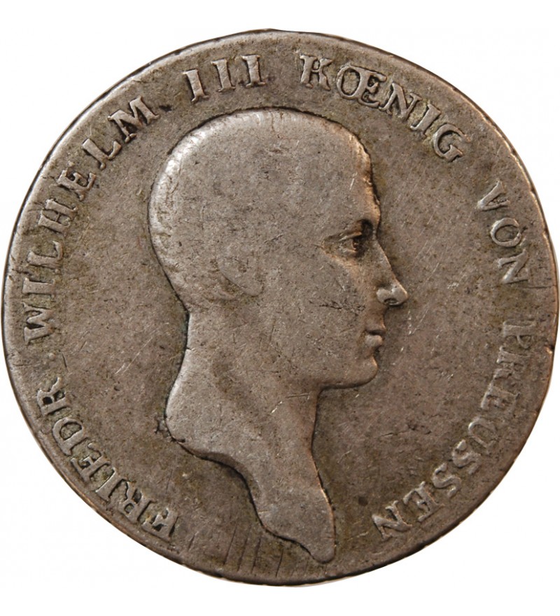 ALLEMAGNE, PRUSSE, FRIEDRICH WILHELM III - THALER ARGENT 1814 A BERLIN