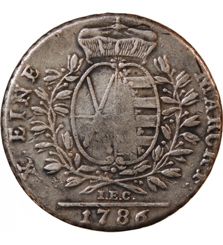 ALLEMAGNE, SAXE, FRIEDRICH AUGUST III - THALER ARGENT 1786 I.E.C.
